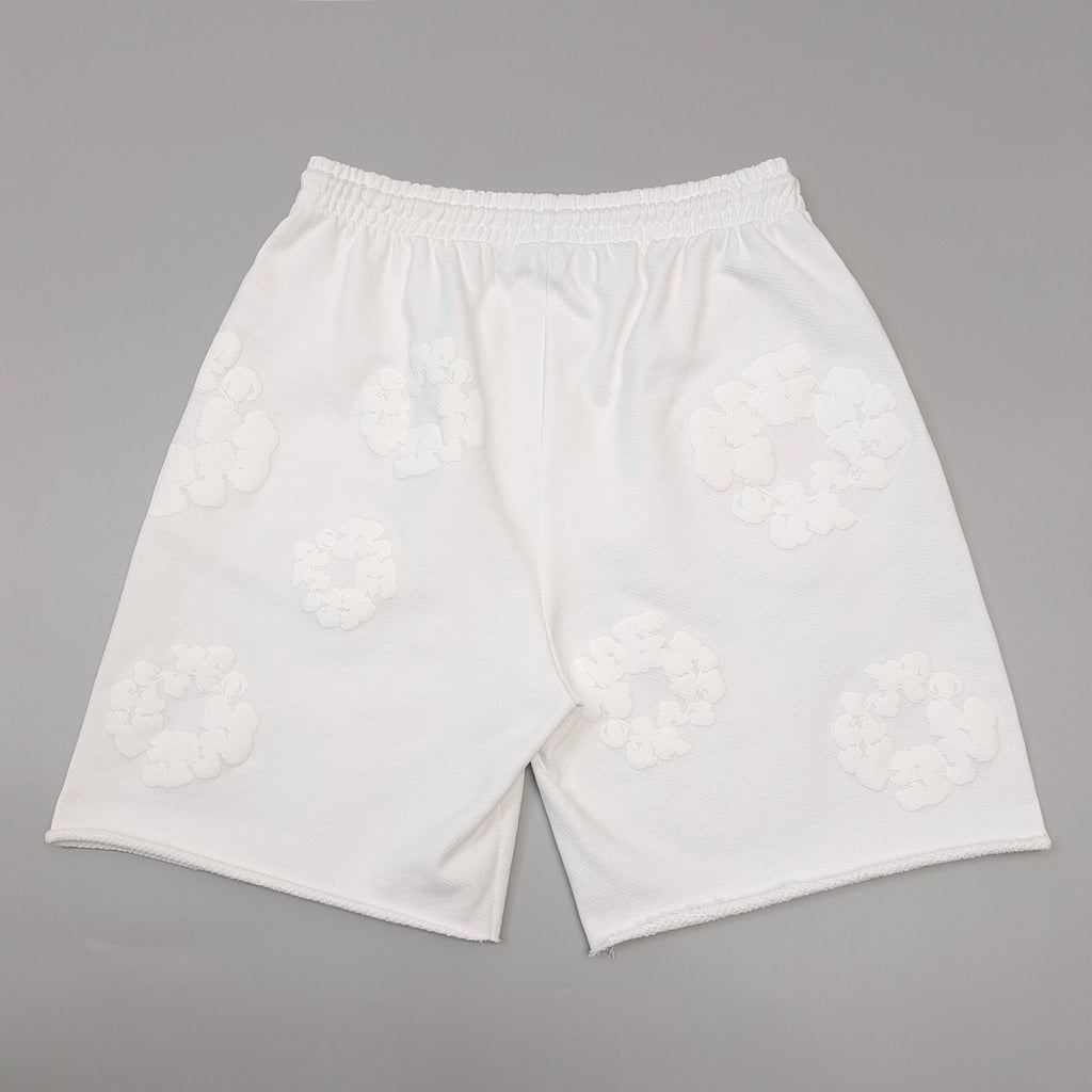 Denim Tears Mono Cotton Wreath Shorts White