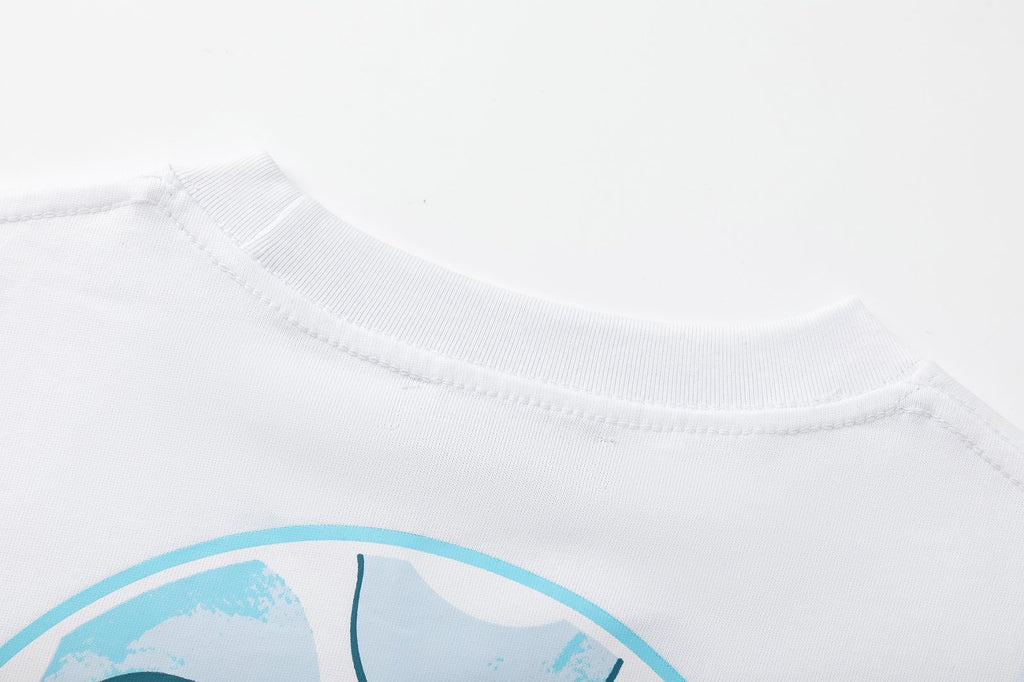 Amiri Blue Wave Logo T-Shirt
