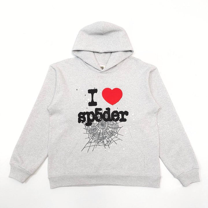 Sp5der SS25 HOODIE Phantom Web Black