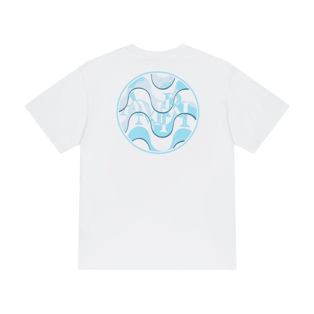 Amiri Blue Wave Logo T-Shirt