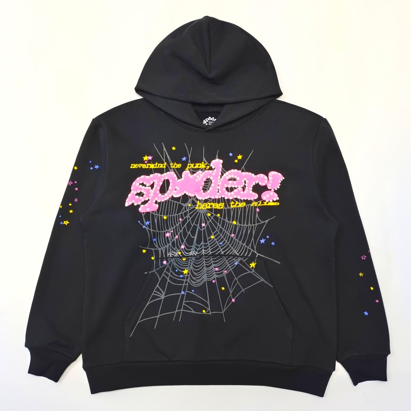 Sp5der P*NK V2 Hoodie Black