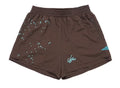 Sp5der Double Layer Shorts Chocolate